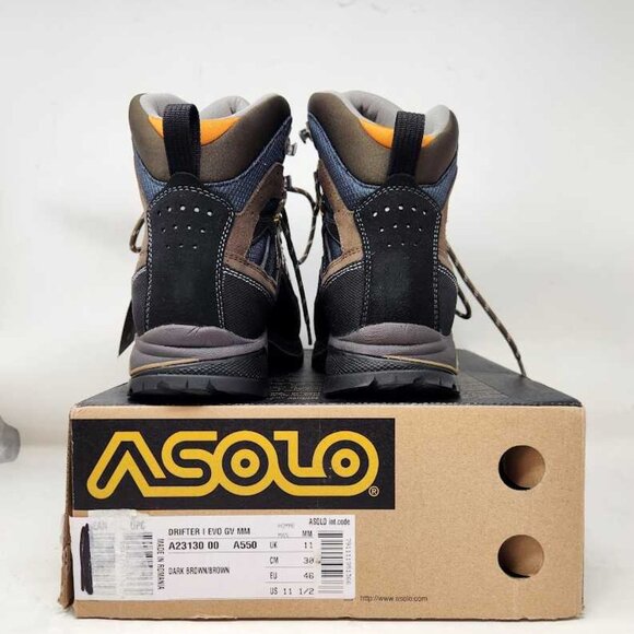 New men\'s US 11.5 (EUR 46) Asolo Drifter EVO GV Gore-Tex hiking boots Dark Brown main image 10
